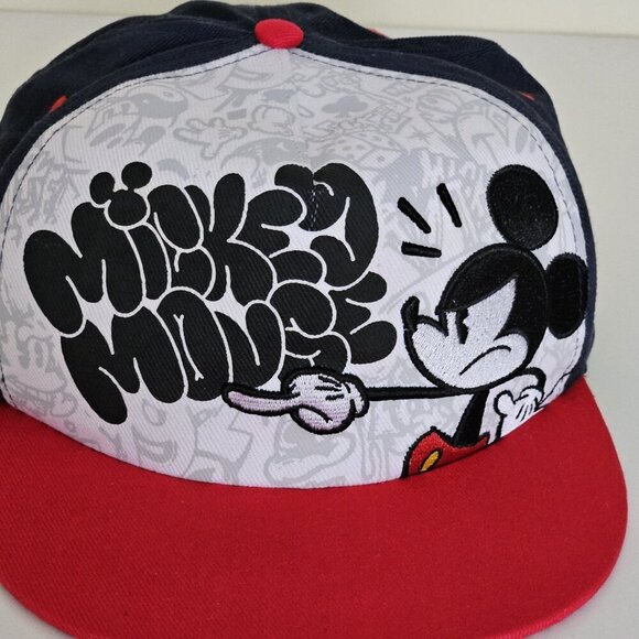 Disney Parks Snapback Hat Adult Unisex Baseball Cap Mickey Mouse OS Cotton Boho - Picture 6 of 16